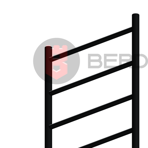 Полотенцесушитель цв. черный мат. M2 50х70 фото в интернет-магазине САНТЕХСИТИ