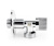 Кран шаровой PROFACTOR CHROME угловой для бытовой техники н/н 1/2" х 3/4" фото в интернет-магазине САНТЕХСИТИ