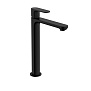 Hansgrohe Rebris S Смеситель для раковины-чаши 240, однорычажный, CoolStart, со сливным гарнитуром, цвет: матовый черный фото в интернет-магазине САНТЕХСИТИ
