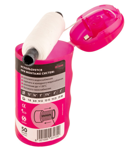 Нить полиамидная с силиконом SANTERA L=50m в тубе (6/120) фото в интернет-магазине САНТЕХСИТИ