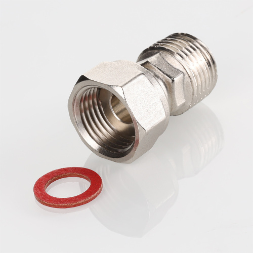 Резьбовой фитинг VALTEC Полусгон прямой с накидной гайкой, 3/4"x1/2" фото в интернет-магазине САНТЕХСИТИ