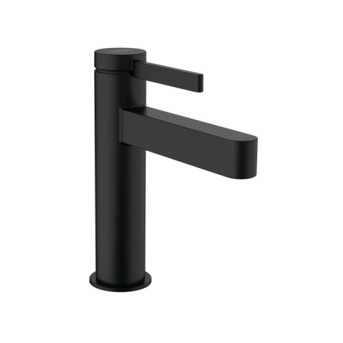 Hansgrohe Finoris Смеситель для раковины, 1 отв., с донным клапаном, цвет: черный матовый фото в интернет-магазине САНТЕХСИТИ