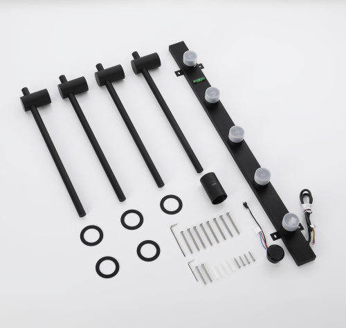 Полотенцесушитель электрический, встроенный Timo Saona 040/03SM черный фото в интернет-магазине САНТЕХСИТИ