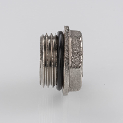 Резьбовой фитинг VALTEC Заглушка (пробка) с уплотнением 1/2" нар. фото в интернет-магазине САНТЕХСИТИ