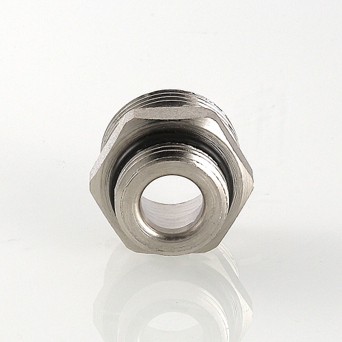 Резьбовой фитинг VALTEC Ниппель переходной 1/2"х3/4ЕК нар.-нар. фото в интернет-магазине САНТЕХСИТИ