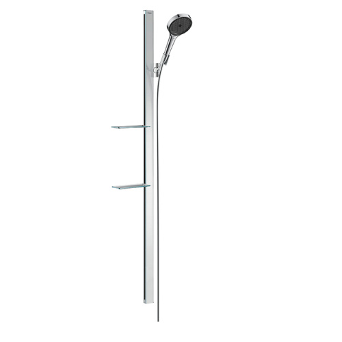 Hansgrohe Rainfinity Душевой набор (ручной душ 130мм, 3jet, штанга 900мм, держатель, шланг), цвет: хром фото в интернет-магазине САНТЕХСИТИ