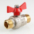 Кран шаровый VALTEC 3/4" нар.-нар. рукоятка бабочка фото в интернет-магазине САНТЕХСИТИ