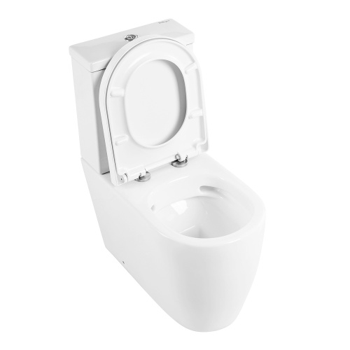 Унитаз-компакт безободковый BelBagno MARINO BB105CPR + BB105T+BB105SC фото в интернет-магазине САНТЕХСИТИ