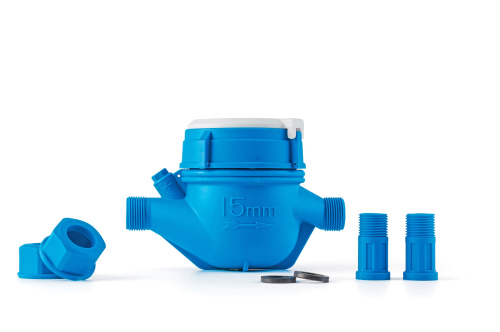 Счетчик GROEN для холодной воды мокроход WRC (plastic) 1/2" (160 мм)  (GROEN) фото в интернет-магазине САНТЕХСИТИ