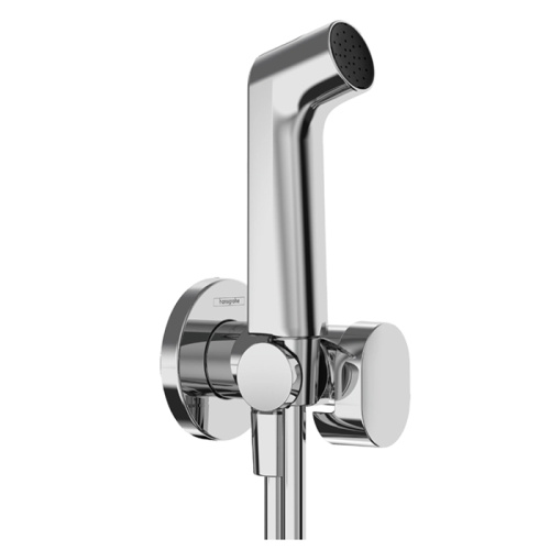 Hansgrohe EcoSmart+ Гигиенический душ, с запорным вентилем, цвет: хром фото в интернет-магазине САНТЕХСИТИ