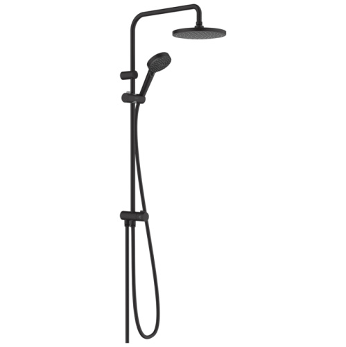Hansgrohe Vernis Blend Душевая стойка с верхним душем 200 1jet Reno, цвет: матовый черный фото в интернет-магазине САНТЕХСИТИ