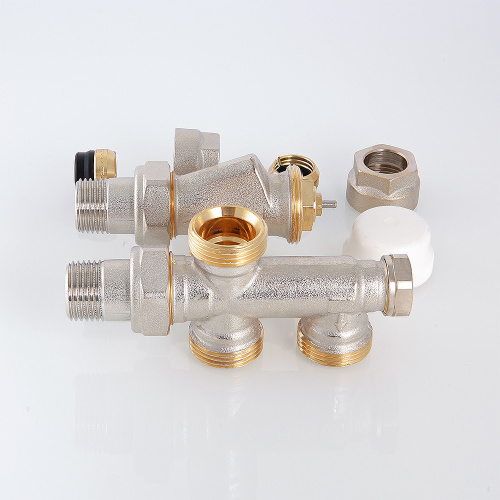 VALTEC Термостатический узел для нижнего подкл. рад. Двухтрубная система (комплект) 1/2"х100% фото в интернет-магазине САНТЕХСИТИ