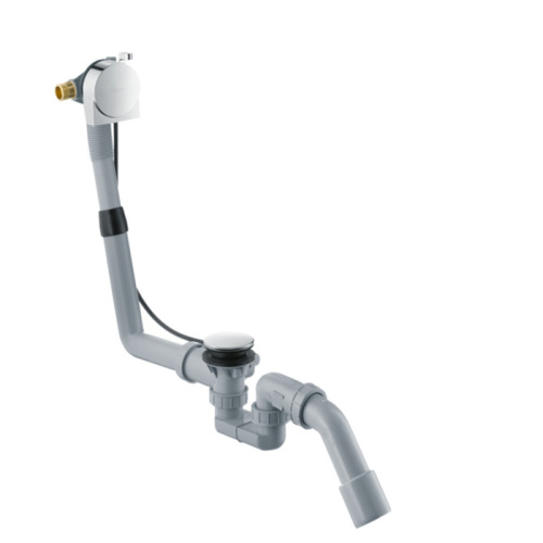 Hansgrohe Exafill S Слив-перелив для стандартных ванн, с функцией наполнения: подключение слева DN20, цвет: хром фото в интернет-магазине САНТЕХСИТИ