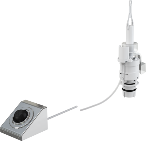 Кнопка пневматического смыва на расстоянии ALCAPLAST – ножное управление, металл, монтаж: на стену фото в интернет-магазине САНТЕХСИТИ