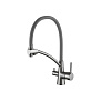 Смеситель для кухни с гибким изливом Ledeme H55 L4855D-12 фото в интернет-магазине САНТЕХСИТИ