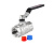Кран шаровый PROFACTOR STRONG 3/4" вн.-вн стальная рукоятка фото в интернет-магазине САНТЕХСИТИ
