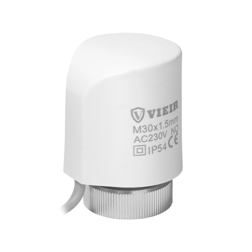 Сервопривод термоэлектрический VIEIR нормально открытый VR1124 фото в интернет-магазине САНТЕХСИТИ