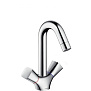 Hansgrohe Logis, Смеситель для раковины, поворотный излив, с донным клапаном, Цвет: хром фото в интернет-магазине САНТЕХСИТИ