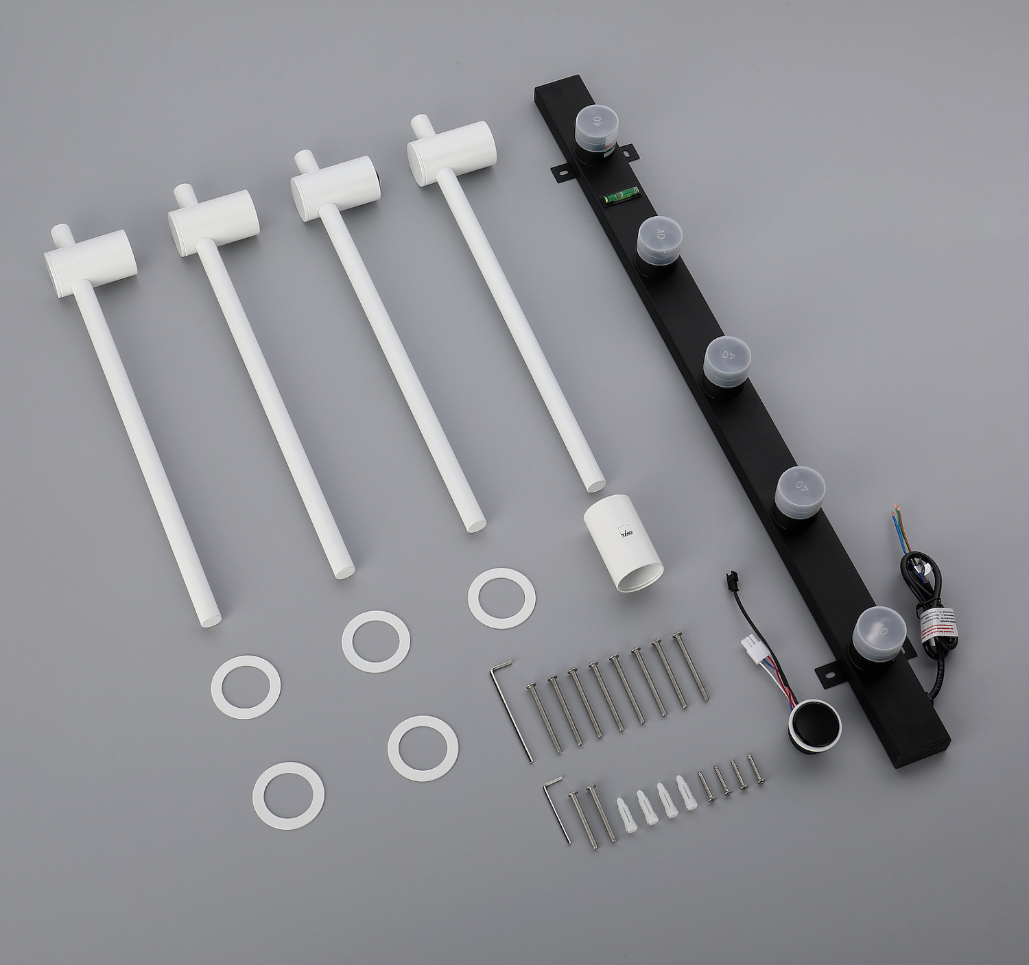 Полотенцесушитель электрический, встроенный Timo Saona 040/16SM белый матовый фото в интернет-магазине САНТЕХСИТИ