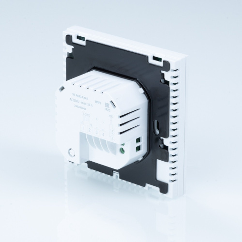 Термостат комнатный VALTEC VT.AC613.W.0 c WIFI с цветным дисплеем 230В/16A белый фото в интернет-магазине САНТЕХСИТИ