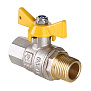 Кран шаровой VALTEC для газа VALGAS 1/2" вн-нар бабочка фото в интернет-магазине САНТЕХСИТИ