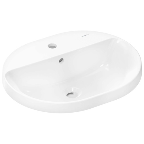 Hansgrohe Xuniva U Раковина 55х45см., 1 отв., встраиваемая, цвет: белый фото в интернет-магазине САНТЕХСИТИ