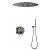 Душевая система встроенная с термостатом Timo Saona SX-2370/18SM черное золото фото в интернет-магазине САНТЕХСИТИ