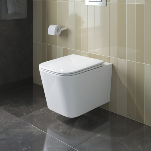 Унитаз подвесной безободковый с сиденьем и смывом TORNADO BelBagno DUE-TOR BB5171CH-TOR/SC фото в интернет-магазине САНТЕХСИТИ