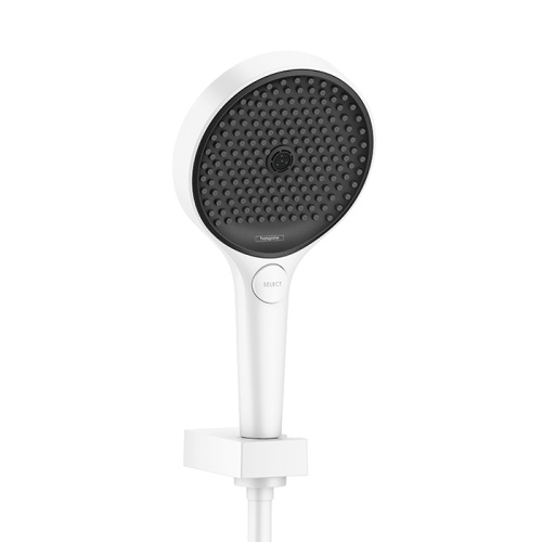 Hansgrohe Rainfinity Душевой набор (ручной душ 130мм, 3jet, держатель, шланг 1600мм), цвет: белый матовый фото в интернет-магазине САНТЕХСИТИ