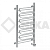 Полотенцесушитель НИКА электрический ЛZ (г)-80/50/57 без полочки фото в интернет-магазине САНТЕХСИТИ