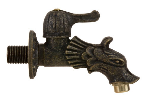 Кран SANTERA декор. с нос. шаровый "дракон" 1/2" фото в интернет-магазине САНТЕХСИТИ