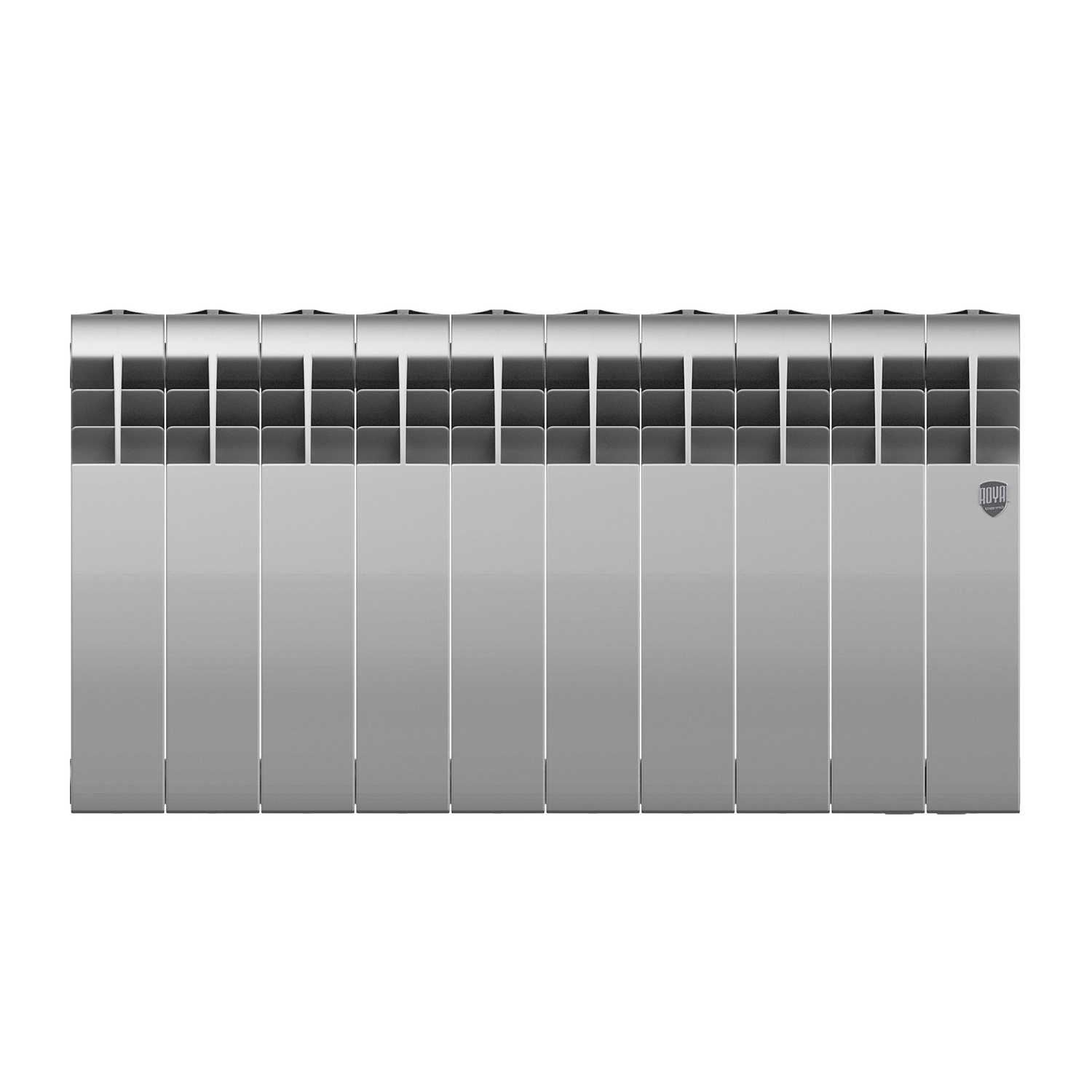 Радиатор биметаллический Royal Thermo BiLiner 350 /Silver Satin - 10 секций фото в интернет-магазине САНТЕХСИТИ