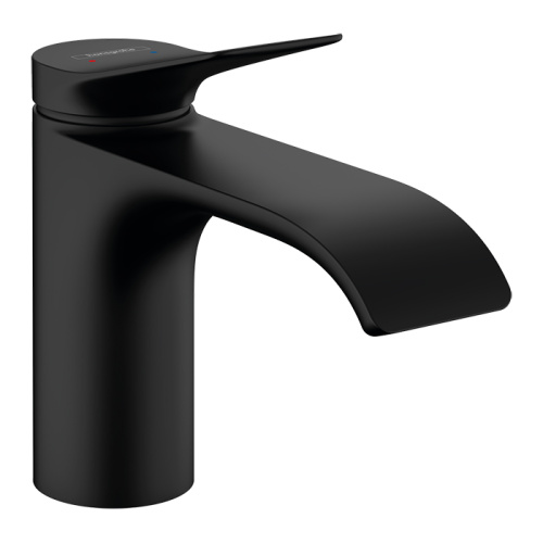 Hansgrohe Vivenis Смеситель для раковины, на 1 отв., с донным клапаном, цвет: черный матовый фото в интернет-магазине САНТЕХСИТИ
