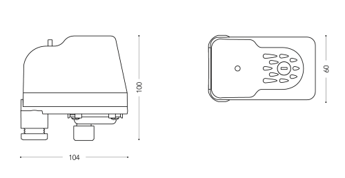 Реле сух.ход 0,05-0,4 бар, 25(16)A, 220V/LP3ML14/IP44 штуцер фото в интернет-магазине САНТЕХСИТИ