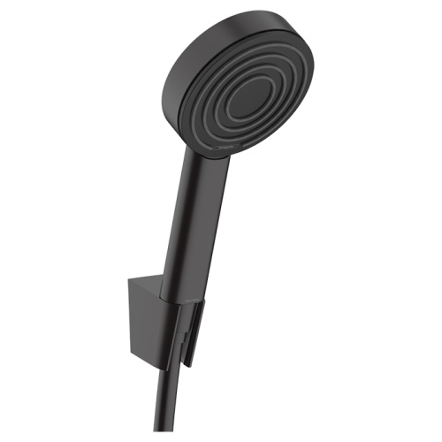 Hansgrohe Pulsify 1j Porter-набор Душевой гарнитур, ручной душ, настенный держатель и шланг 125см., цвет: черный матовый фото в интернет-магазине САНТЕХСИТИ