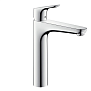 Hansgrohe Focus, Смеситель для раковины, высокий, с донным клапаном, Цвет: хром фото в интернет-магазине САНТЕХСИТИ