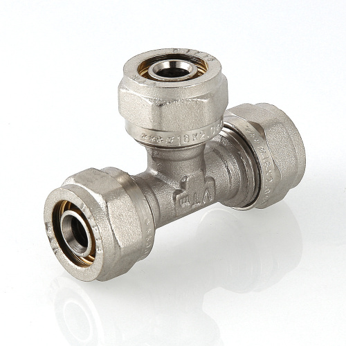 Обжимной фитинг VALTEC Тройник 20х20х20 фото в интернет-магазине САНТЕХСИТИ