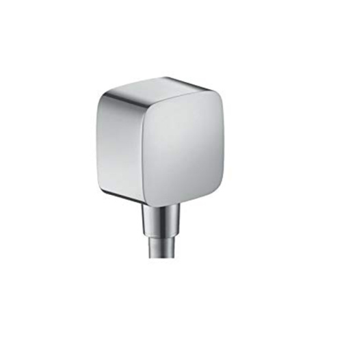 Hansgrohe Fixfit шланговое подсоединение c защитой, цвет: хром фото в интернет-магазине САНТЕХСИТИ