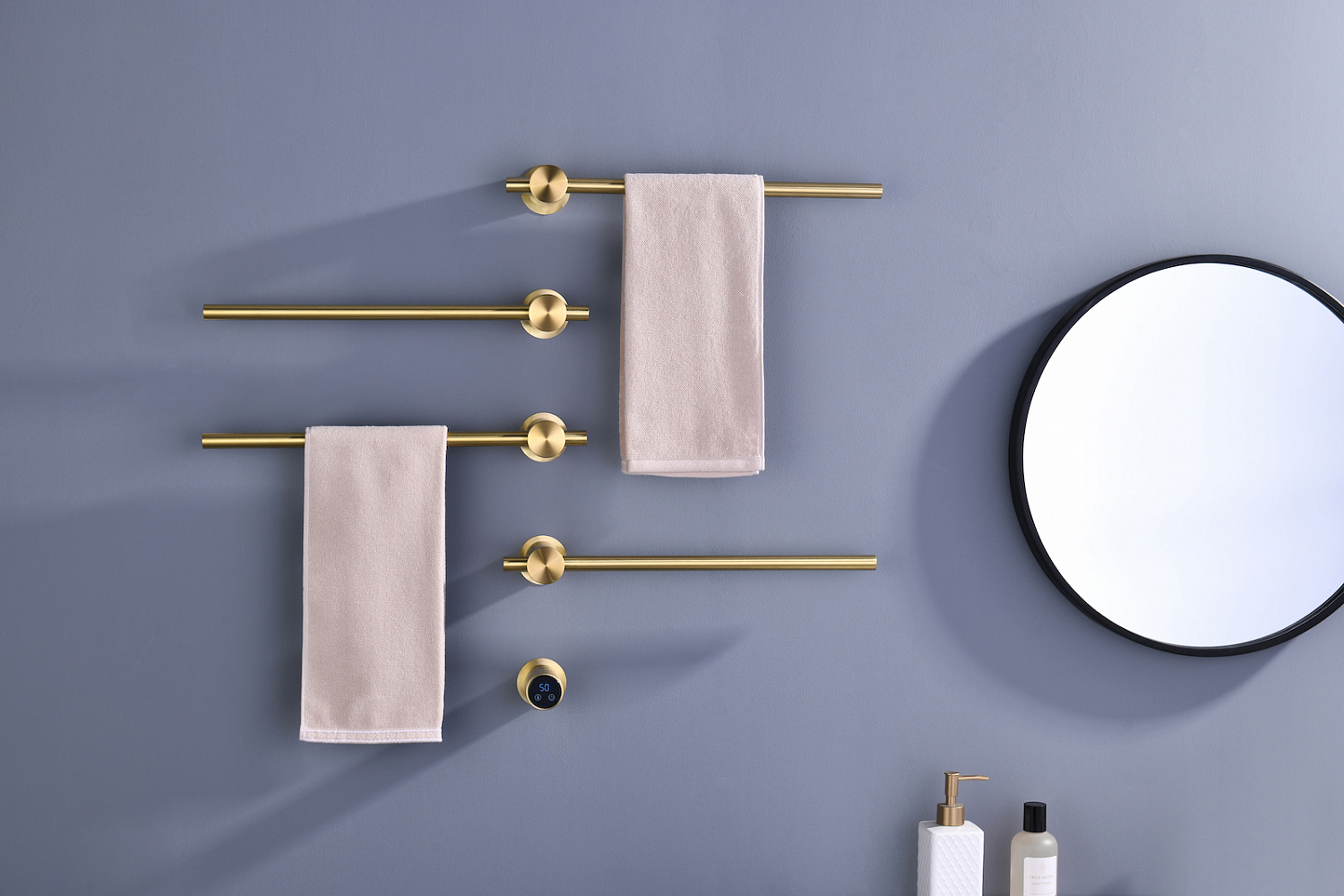 Полотенцесушитель электрический, встроенный Timo Saona 040/17SM золото матовое фото в интернет-магазине САНТЕХСИТИ