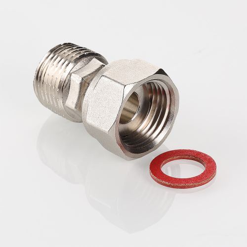 Резьбовой фитинг VALTEC Полусгон прямой с накидной гайкой, 3/4"x1/2" фото в интернет-магазине САНТЕХСИТИ