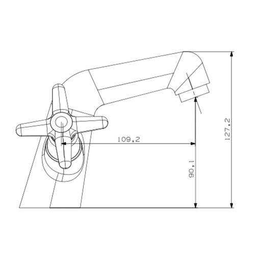 Смеситель для раковины VIEIR V220113 фото в интернет-магазине САНТЕХСИТИ