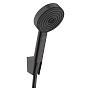 Hansgrohe Pulsify Душевой набор с держателем 105 3jet Relaxation, шланг 160 см. цвет матовый черный фото в интернет-магазине САНТЕХСИТИ
