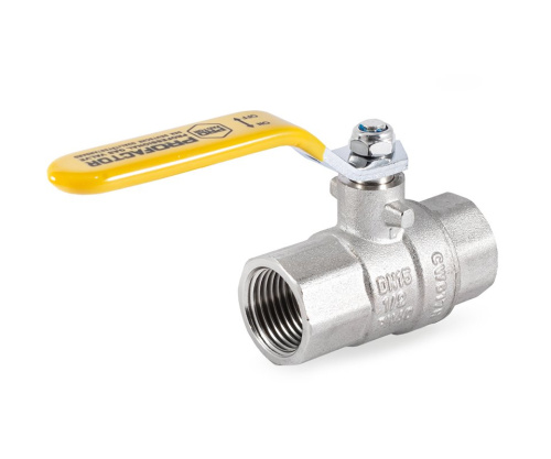 Кран шаровой Profactor для газа 1/2" вн.-вн. стальная рукоятка (12/120) фото в интернет-магазине САНТЕХСИТИ