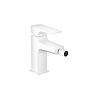 Hansgrohe Metropol Смеситель для биде на 1 отв, с донным клапаном, излив 129мм, цвет: белый матовый фото в интернет-магазине САНТЕХСИТИ