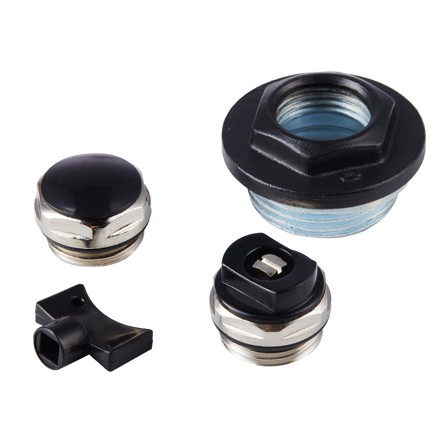 Набор пробок для радиатора Royal Thermo (черный цвет) 3/4" без кронштейнов фото в интернет-магазине САНТЕХСИТИ