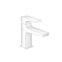 Hansgrohe Metropol Смеситель для раковины 100, на 1 отв, с донным клапаном, излив 127мм, цвет: белый матовый фото в интернет-магазине САНТЕХСИТИ