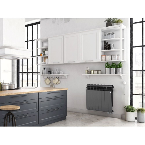 Радиатор биметаллический Royal Thermo BiLiner 500 /Noir Sable VR - 6 секц. фото в интернет-магазине САНТЕХСИТИ