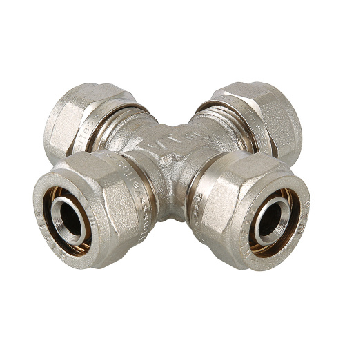 Обжимной фитинг VALTEC Крестовина 20х20х20х20 фото в интернет-магазине САНТЕХСИТИ