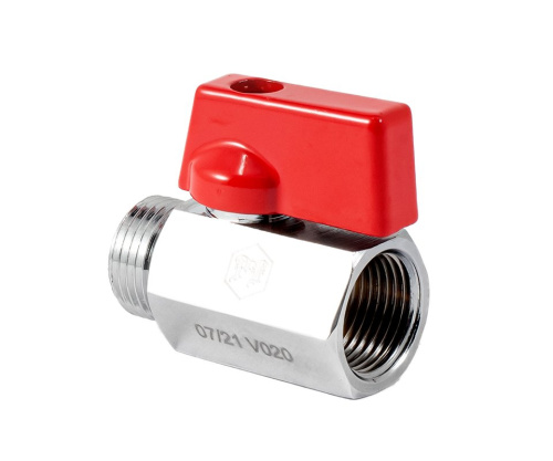 Кран шаровой PROFACTOR CHROME мини для бытовой техники в/н 3/8" фото в интернет-магазине САНТЕХСИТИ