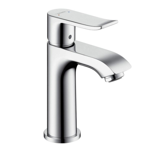 Hansgrohe Metris Смеситель для маленькой раковины 100, однорычажный, без сливного гарнитура, цвет: хром фото в интернет-магазине САНТЕХСИТИ
